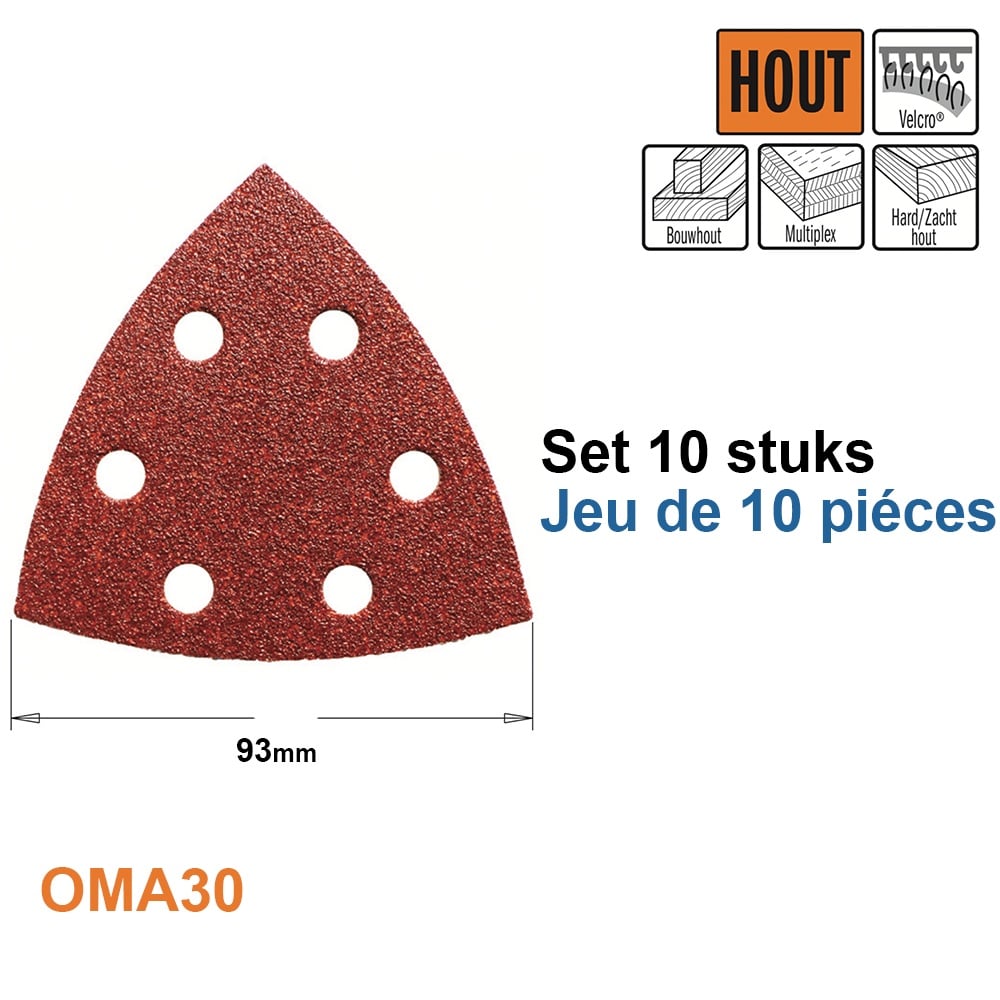 Schuurpapier met velcro systeem korrel 120