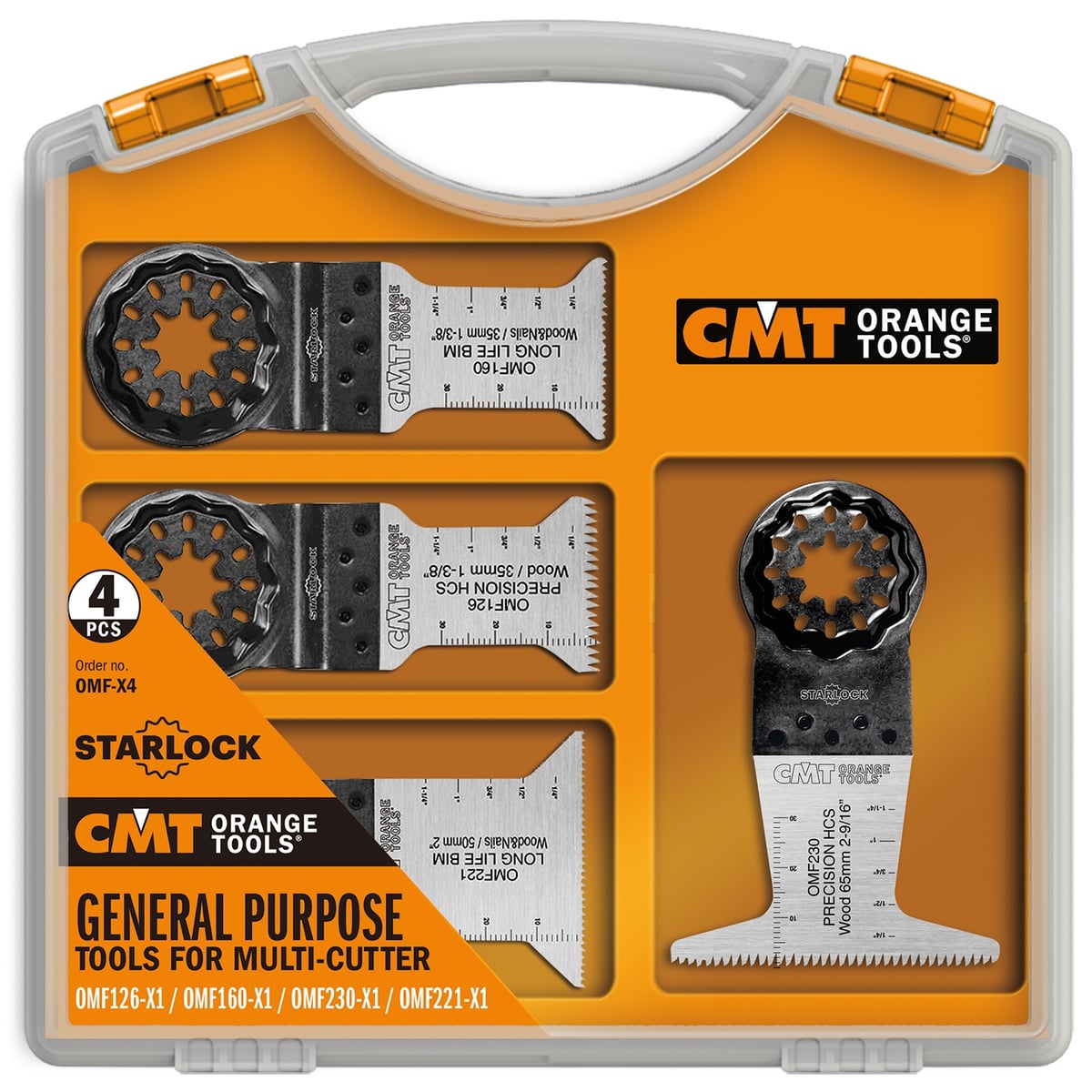 4-delige Multifunctionele set voor oscillerende multi-tools