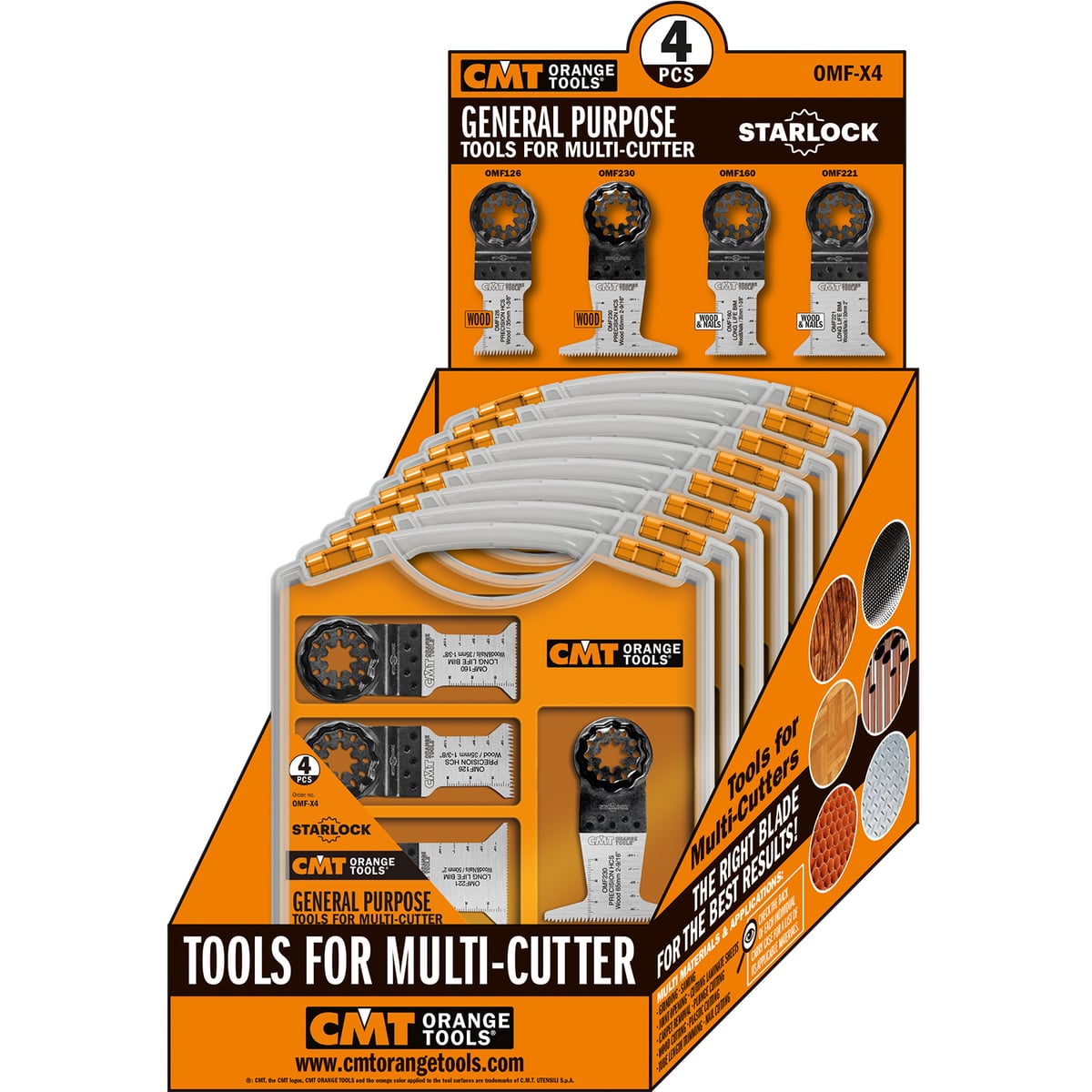 4-delige Multifunctionele set voor oscillerende multi-tools