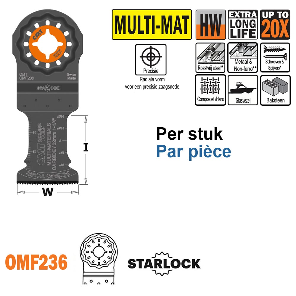 Invalzaagblad voor metaal, 32mm