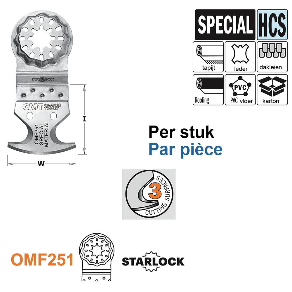 Multi-mes met drie snijvlakken, 41mm