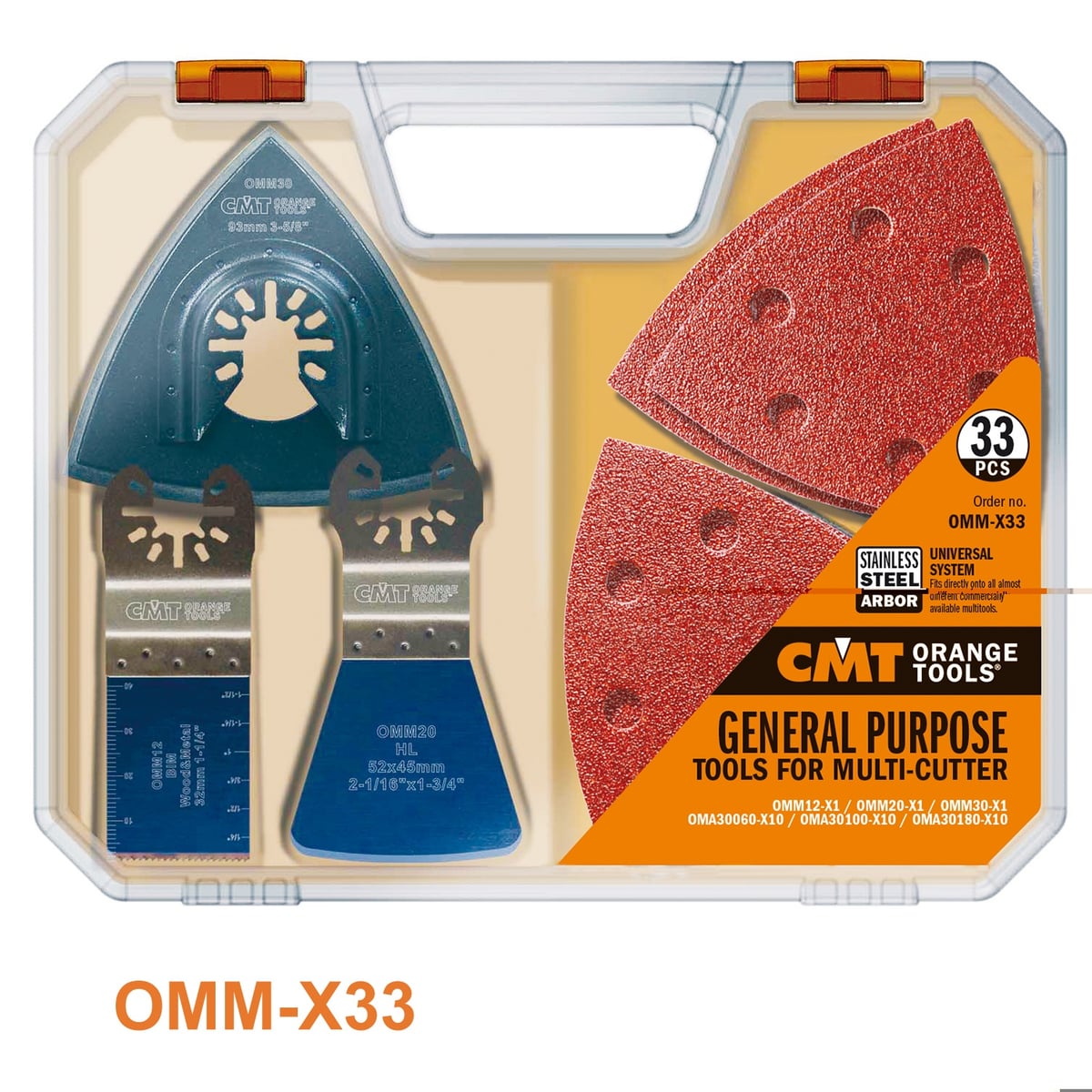 33-delige accessoireset voor oscillerende multitools