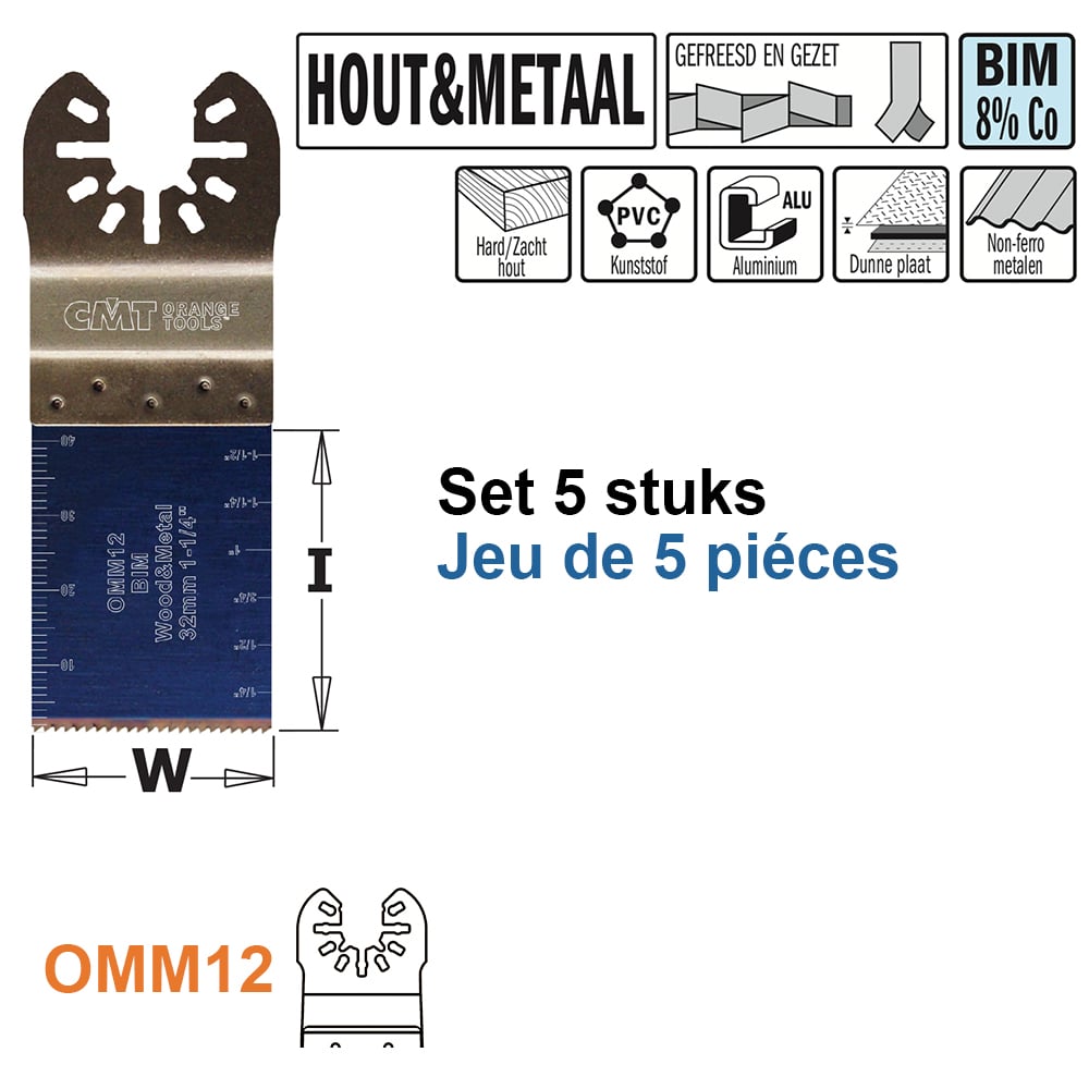 Multitoolzaagblad voor hout en metaal, 32mm