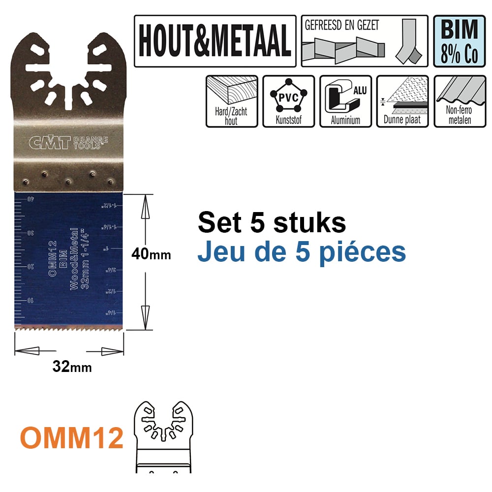 Multitoolzaagblad voor hout en metaal, 32mm