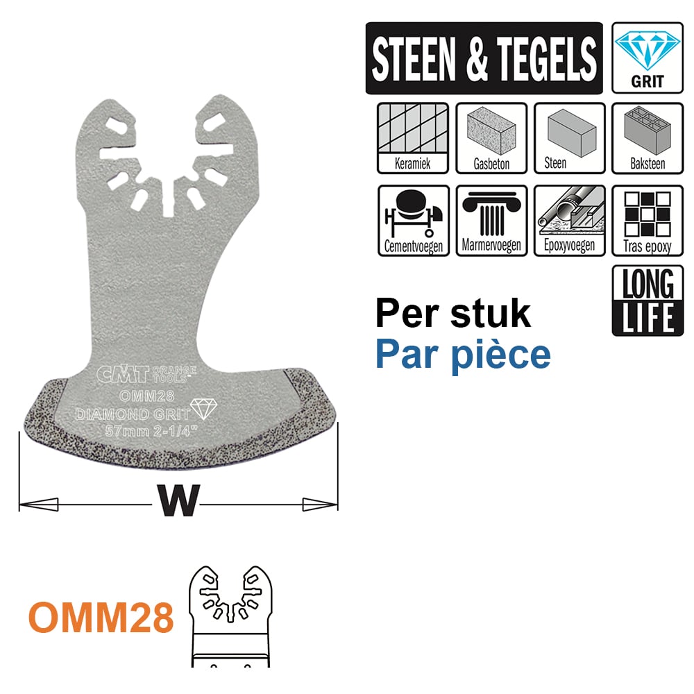 Dia grit multitoolzaagblad, 57mm