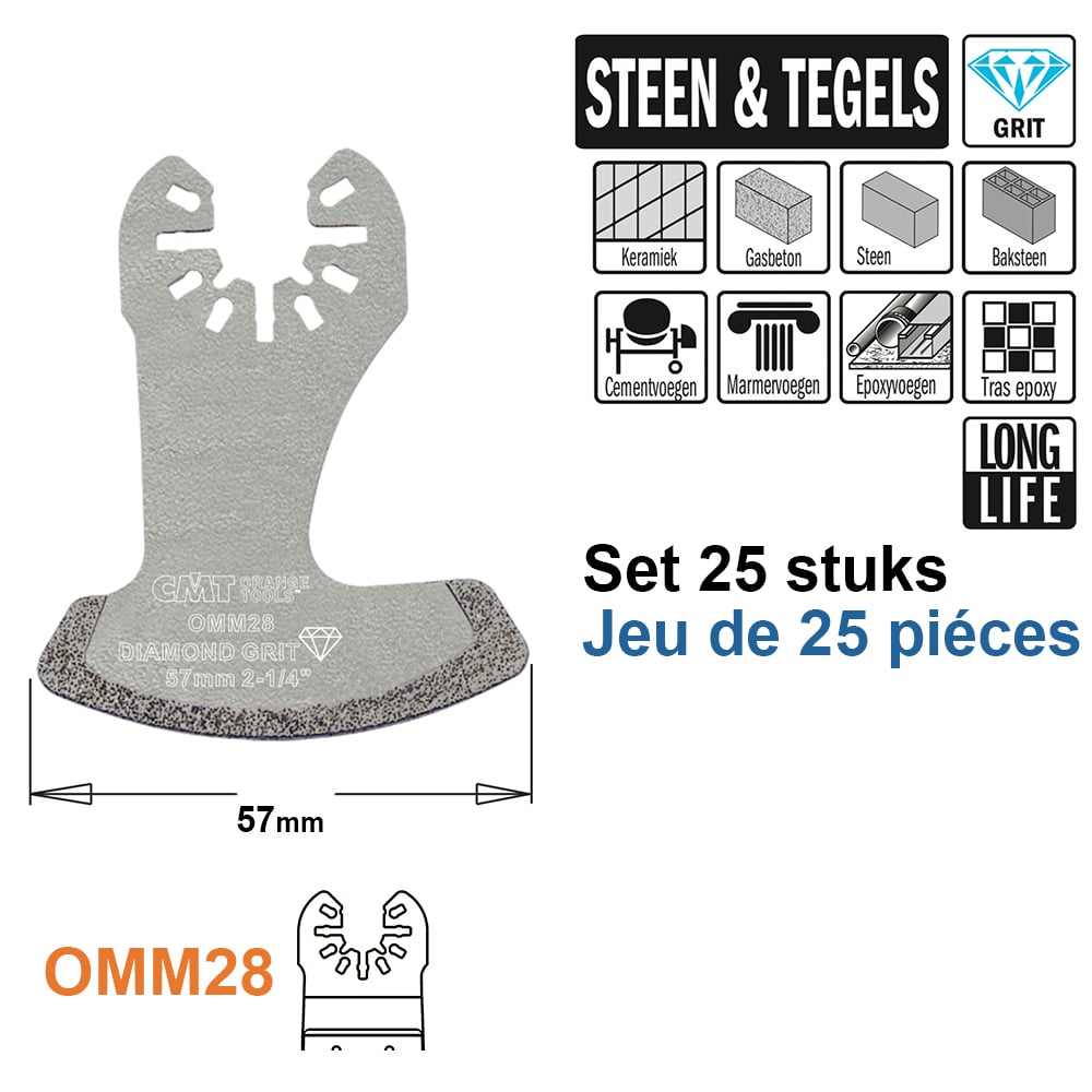 Dia grit multitoolzaagblad, 57mm