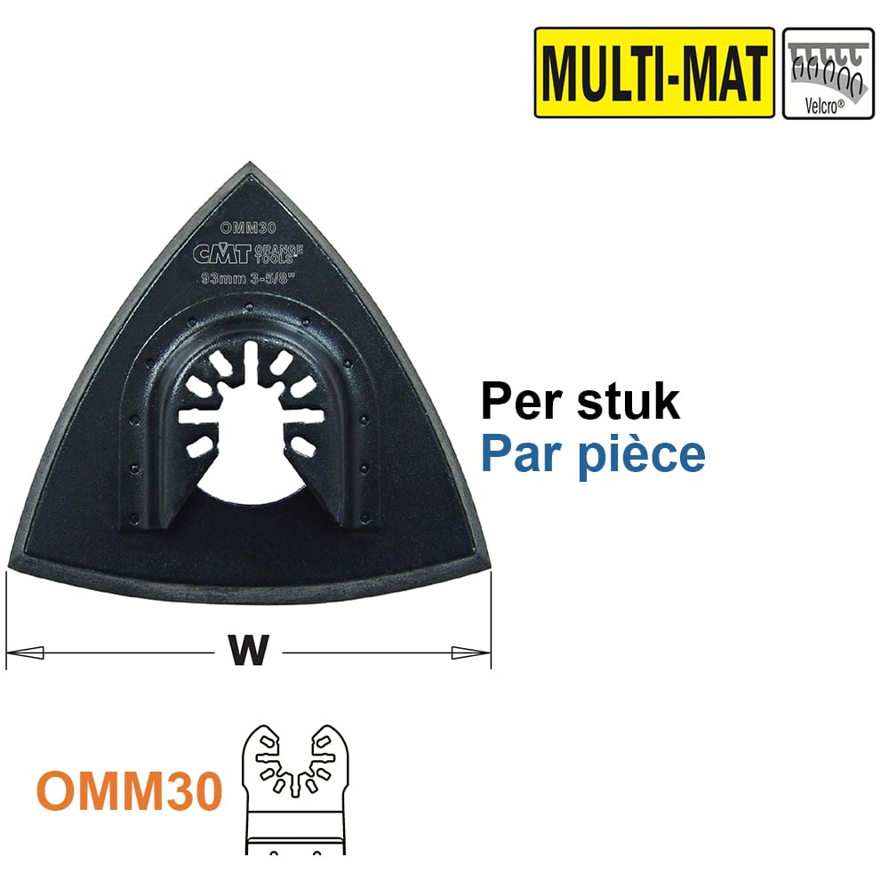Geperforeerde schuurvoeten 93mm