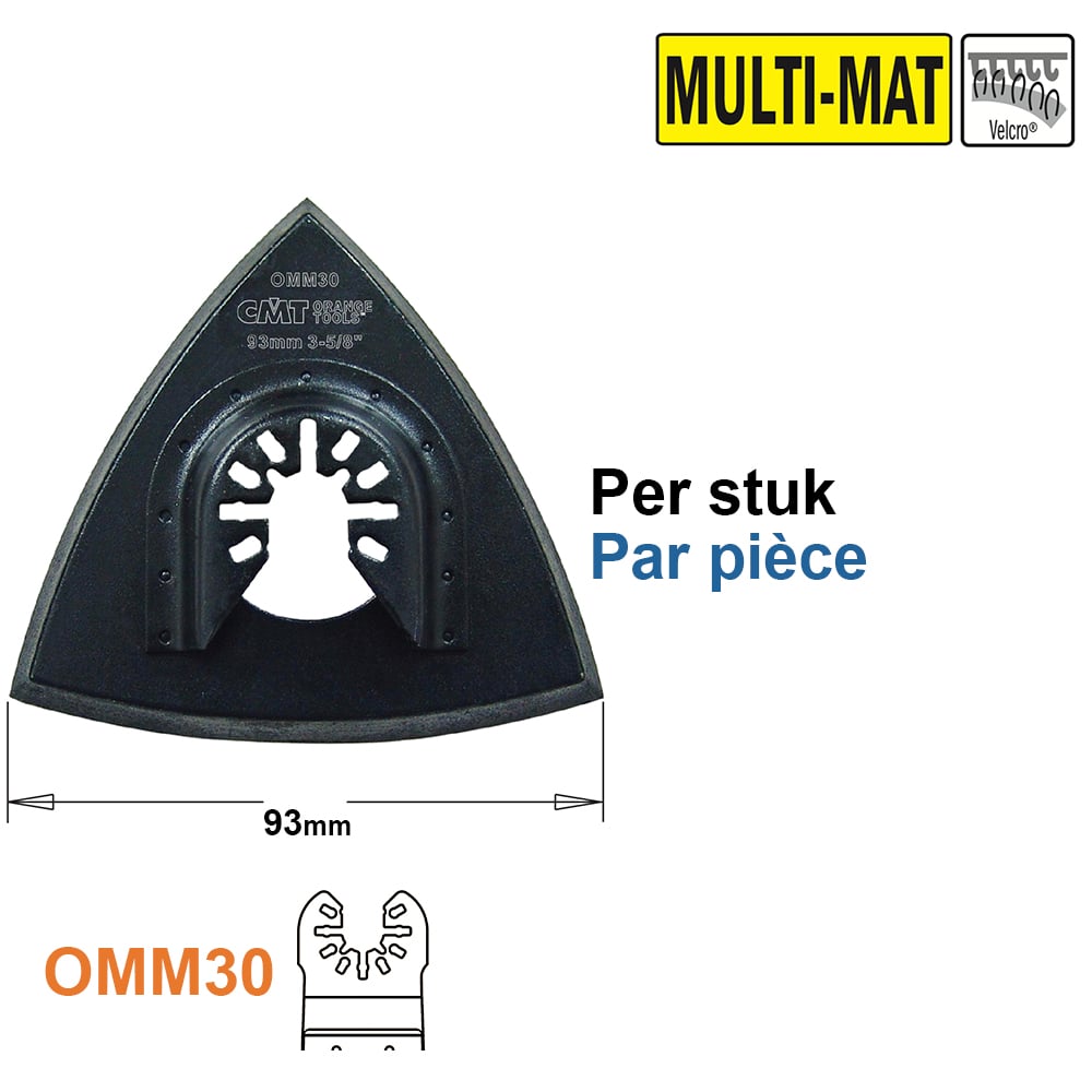 Geperforeerde schuurvoeten 93mm