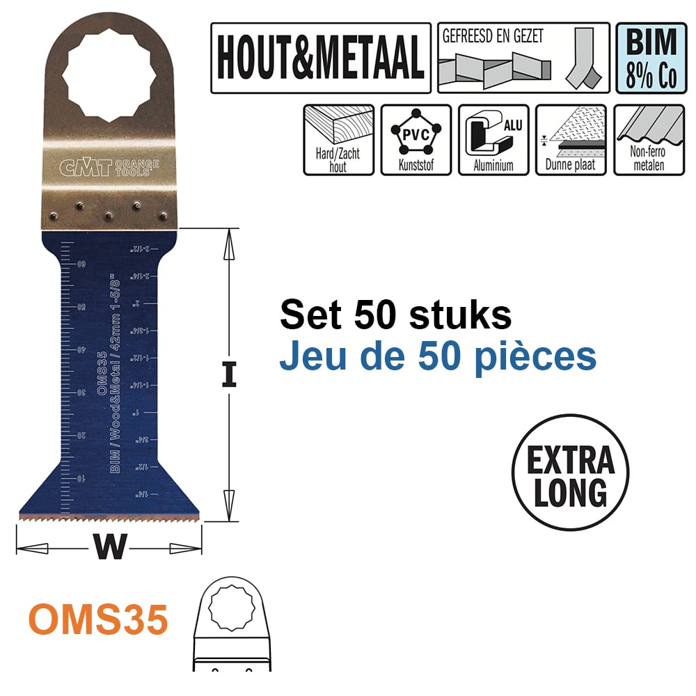 Multitoolzaagblad voor hout en metaal, 42mm