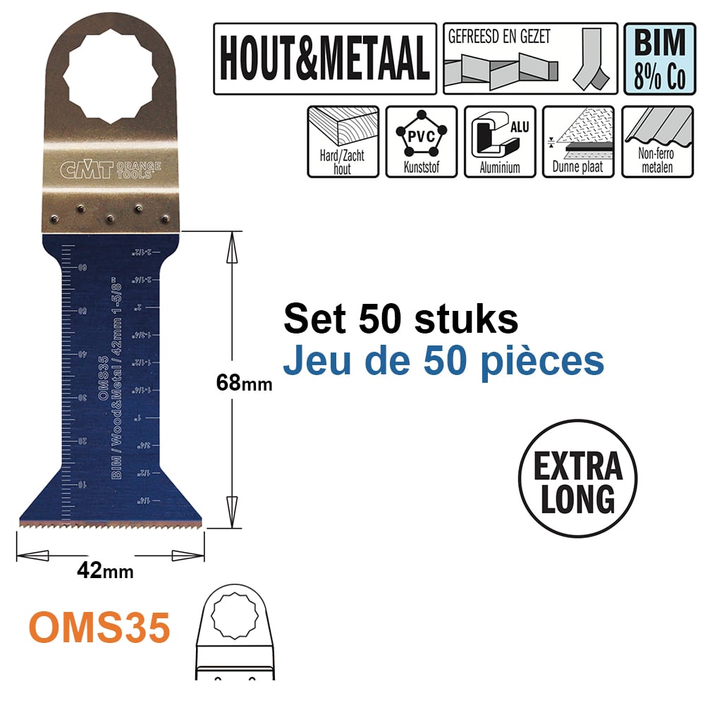 Multitoolzaagblad voor hout en metaal, 42mm