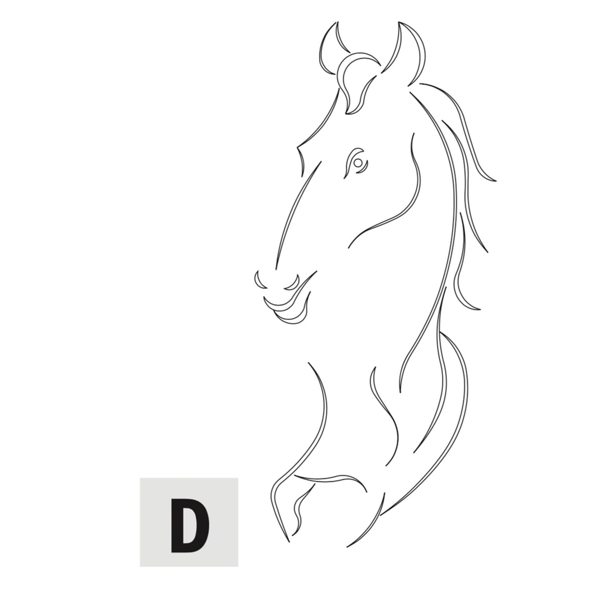 Kastdeur Paard - D