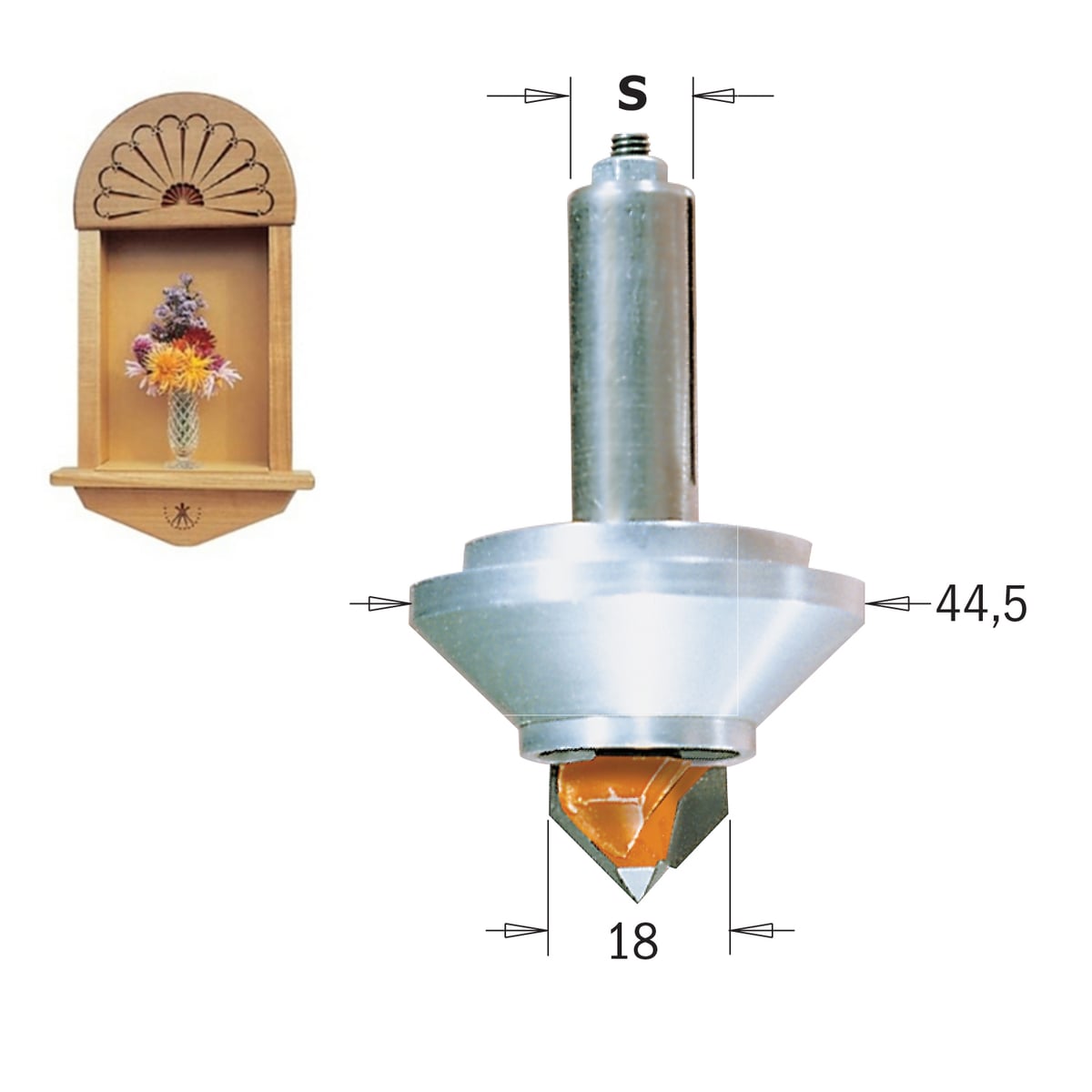 3-D graveerfrees met kogellager, HW